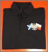 Polo shirt with Sikorski club logo (black)